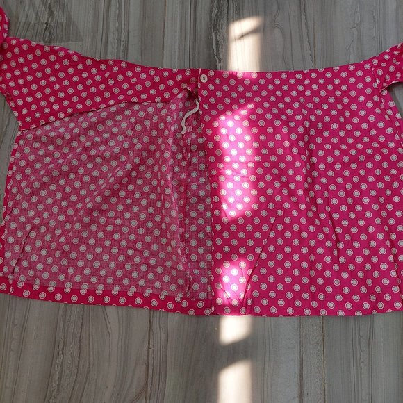 Vintage ESPRIT Pink Polka Dot Wrap/Bandage Skirt, Size 7/8 - Picture 7 of 9